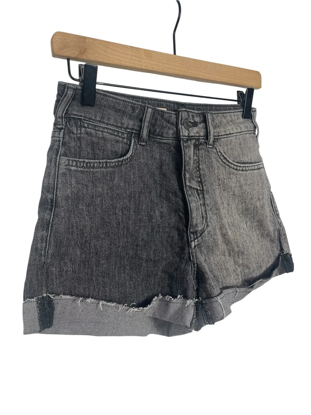 Anthropologie Pilcro The Signature High Rise Shorts Two Toned Size 25 - Picture 3 of 7